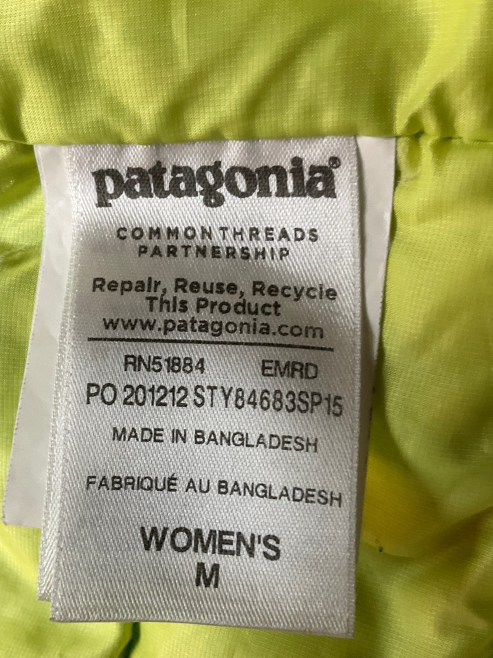 Patagonia Women's Down Sweater Style #84683 2015 Model Size Medium - Picture 7 of 16